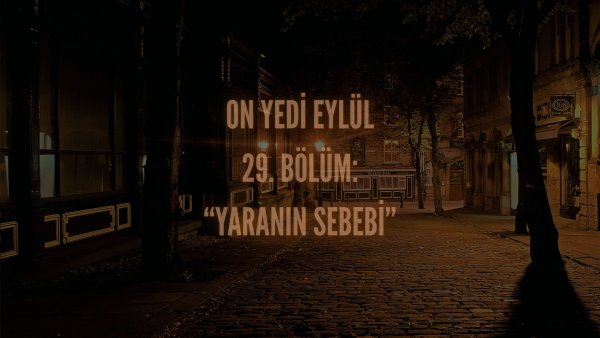 Esma Tonguc / 17 EYLÜL / 29. YARANIN SEBEBİ