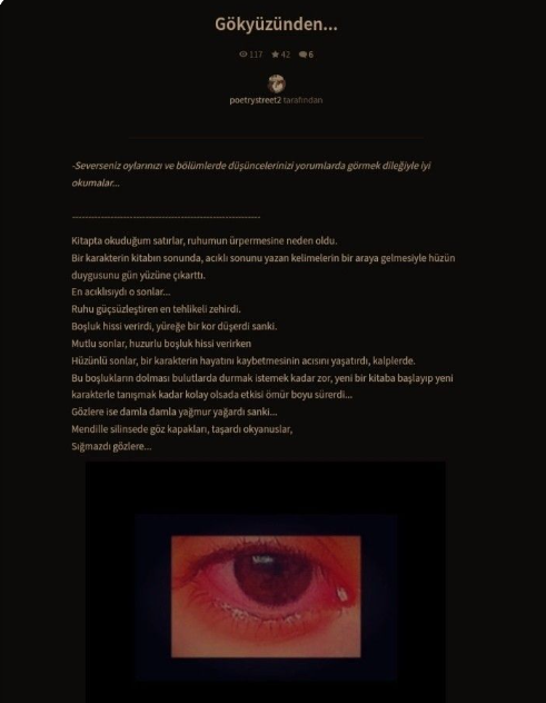 Yağmur tanesi / Gökyüzünden / Gökyüzünden