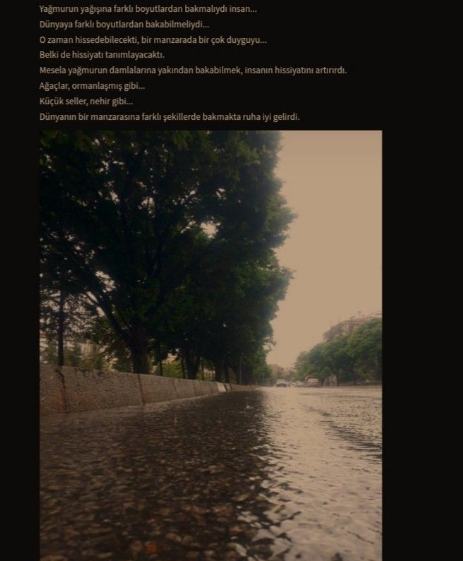 Yağmur tanesi / Gökyüzünden / Gökyüzünden