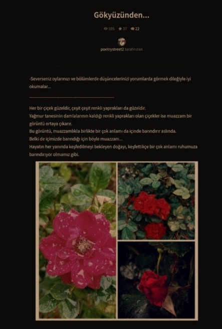 Yağmur tanesi / Gökyüzünden / Gökyüzünden