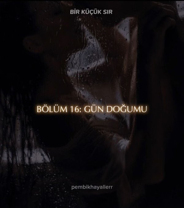 pembikhayaller / BİR KÜÇÜK SIR / Bölüm 16: Gün Doğumu